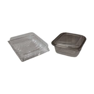 VASCHETTE QUADRATE IN PET CON COPERCHIO