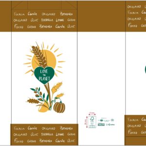 SACCHETTI IN CARTA KBM I LOVE THE PLANET